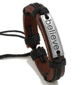 I Love Jesus Leather Bracelet